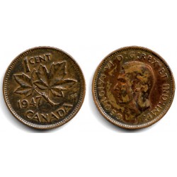 (32) Canadá. 1947. 1 Cent (BC)