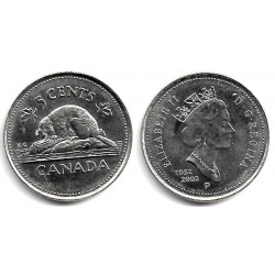 (446) Canadá. 2002. 5 Cents (EBC+)