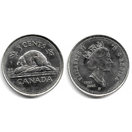 (446) Canadá. 2002. 5 Cents (EBC+)