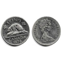 (60.1) Canadá. 1978. 5 Cents (MBC+)