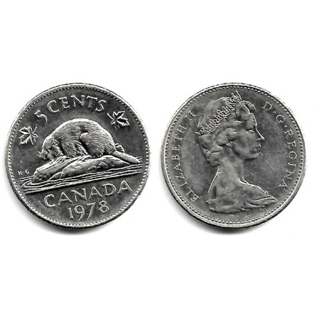(60.1) Canadá. 1978. 5 Cents (MBC+)