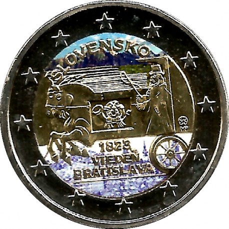 Eslovaquia. 2023. 2 Euro (SC) Coloereada