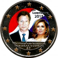 Luxemburgo. 2015. 2 Euro (SC) Coloreada
