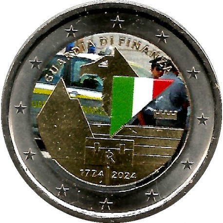 Italia. 2024. 2 Euro (SC) Coloreada