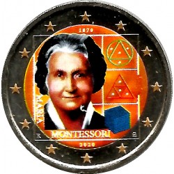 Italia. 2020. 2 Euro (SC) Coloreada