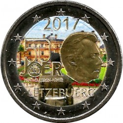 Luxemburgo. 2017. 2 Euro (SC) Coloreada