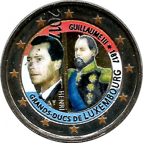 Luxemburgo. 2017. 2 Euro (SC) Coloreada