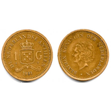 (37) Antillas Neerlandesas. 1991. 1 Gulden (MBC)