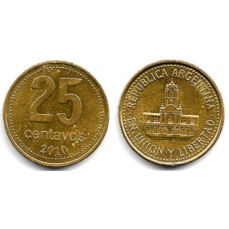 (110.1) Argentina. 2010. 25 Centavos (MBC)