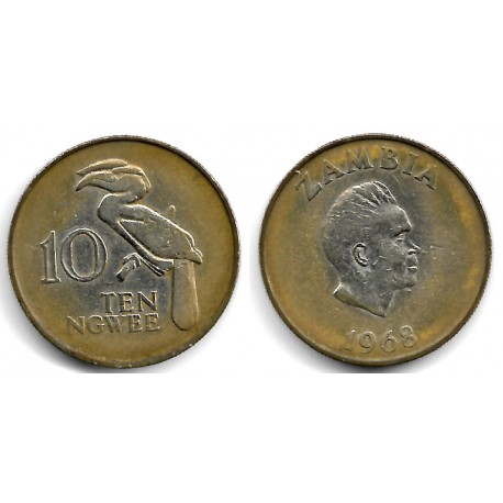 (12) Zambia. 1968. 10 Ngwee (MBC-/BC+)