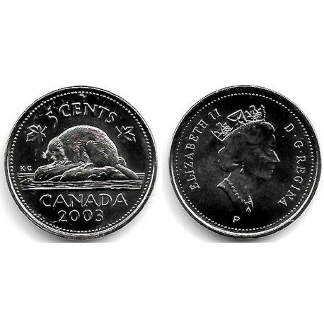 (491) Canadá. 2003. 5 Cents (SC)