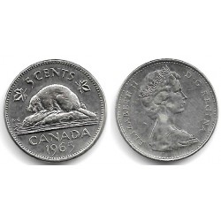 (60.1) Canadá. 1965. 5 Cents (MBC)