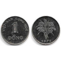(7a) Vietnam del Sur. 1971. 1 Dong (EBC)