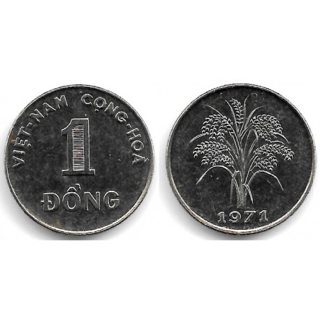 (7a) Vietnam del Sur. 1971. 1 Dong (EBC)