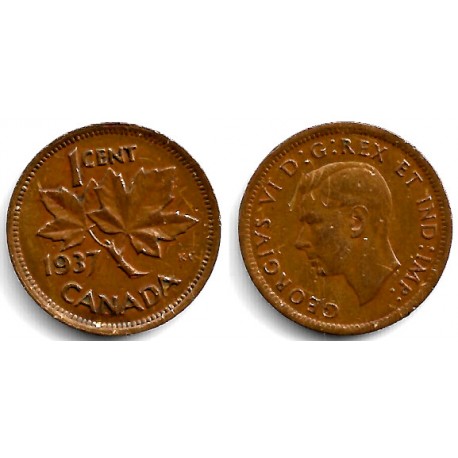 (32) Canadá. 1937. 1 Cent (MBC-)