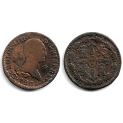 Carlos IV. 1802. 4 Maravedí (BC+) Ceca de Segovia