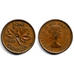 (49) Canadá. 1961. 1 Cent (BC)