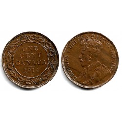 (21) Canadá. 1914. 1 Cent (EBC-)