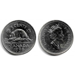 (182) Canadá. 1996. 5 Cents (SC-)