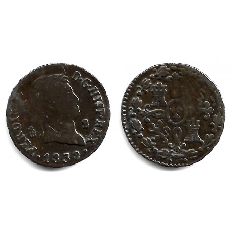 Fernando VII. 1832. 2 Maravedí (BC) Ceca de Segovia