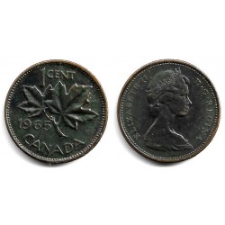 (49) Canadá. 1965. 1 Cent (BC+/BC)