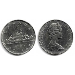 (76.1) Canadá. 1968. 1 Dollar (EBC)