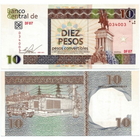 (FX49) Cuba. 2011. 10 Pesos (EBC)