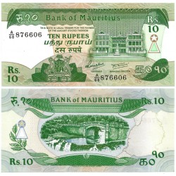 (35) Mauricio. 1985. 10 Rupees (SC)