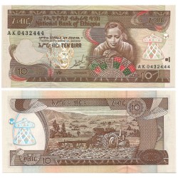 (48a) Etiopía. 1997. 10 Birr (SC)