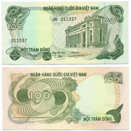 (26) Vietnam del Sur. 1970. 100 Dong (SC-)