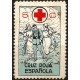 Viñeta Conm. Cruz Roja Española. 5 Céntimos (Nuevo, con señal de fijasellos)