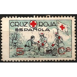 Viñeta Conm. Cruz Roja Española. 5 Céntimos (Nuevo, con señal de fijasellos)