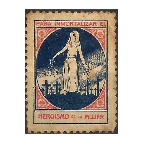 Viñeta Conm. Para Inmortalizar el Heroismo de la Mujer (Usado)