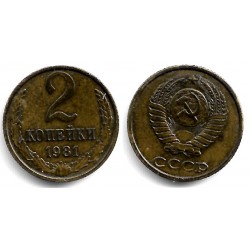 (Y127a) Unión Soviética. 1981. 2 Kopeks (MBC)