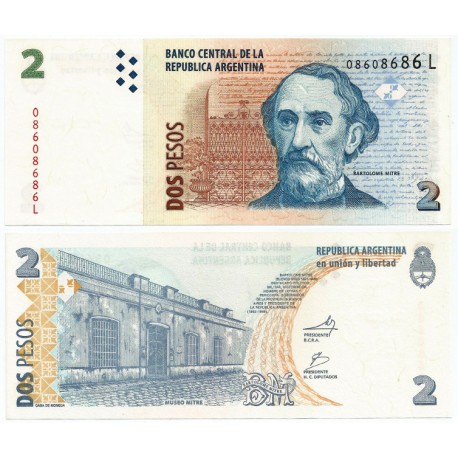 (352) Argentina. 2002. 2 Pesos (SC)