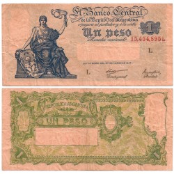 (257) Argentina. 1947. 1 Peso (BC+)