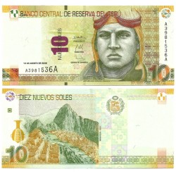(182) Perú. 2009. 10 Soles (SC)