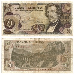 (142) Austria. 1967. 20 Schilling (BC/BC-) Rotura