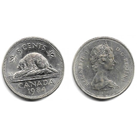 (60.2a) Canadá. 1984. 5 Cents (EBC)