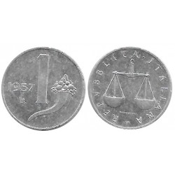 (91) Italia. 1957. 1 Lira (MBC+)
