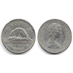 (60.2a) Canadá. 1982. 5 Cents (BC) Dañada