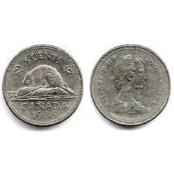 (60.2a) Canadá. 1986. 5 Cents (MBC)