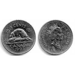 (182) Canadá. 1993. 5 Cents (EBC+)