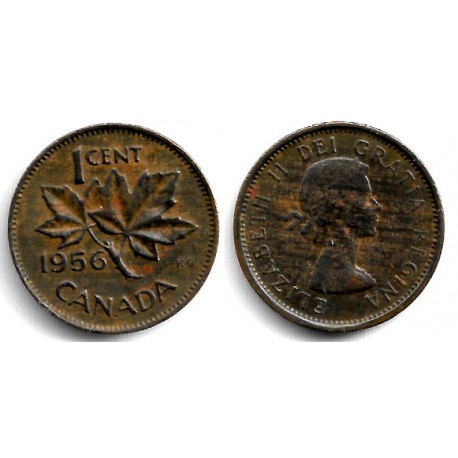 (49) Canadá. 1956. 1 Cent (BC+)