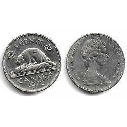 (60.1) Canadá. 1972. 5 Cents (MBC)