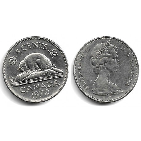(60.1) Canadá. 1972. 5 Cents (MBC)