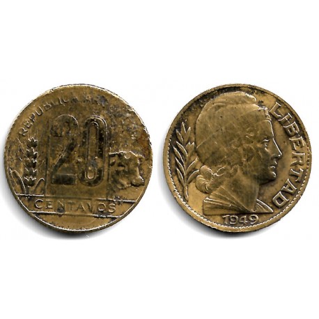 (42) Argentina. 1949. 20 Centavos (BC-)