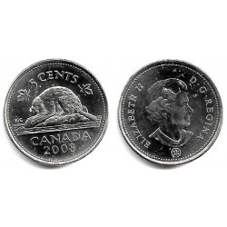 (491) Canadá. 2008. 5 Cents (SC)