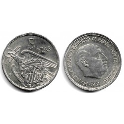 Estado Español. 1957*(67). 5 Pesetas (EBC)