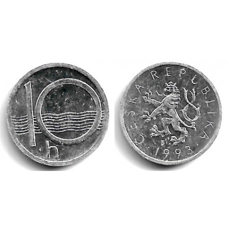 (6) República Checa. 1993. 10 Haleru (SC-)